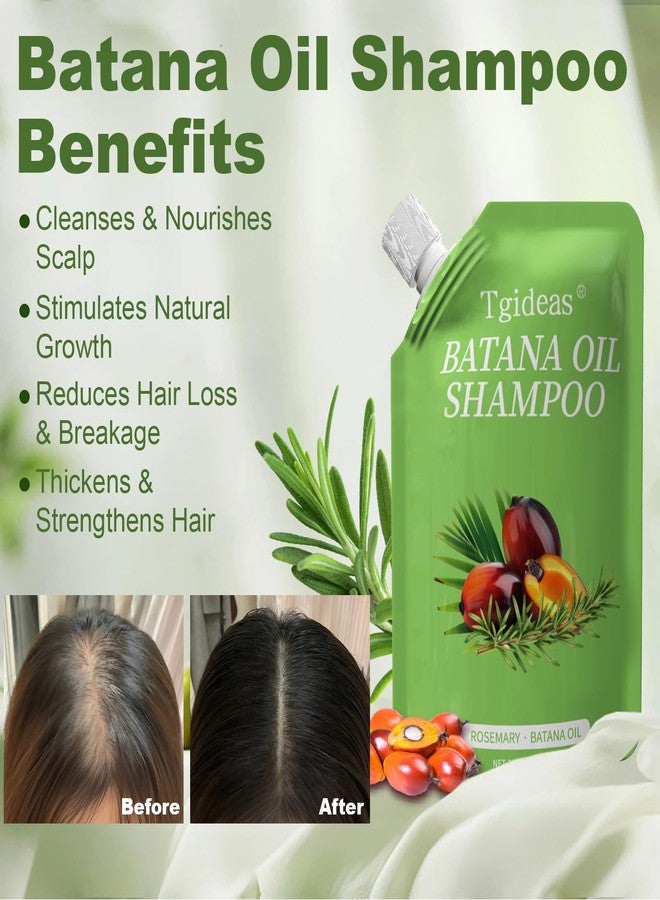 Tgideas Batana Oil & Rosemary Shampoo for Hair Growth, Formula for Thinning Hair & Reduce Hair Loss, Nourish Scalp & Add Volume, for Men & Women (Pack of 2) - Image 3